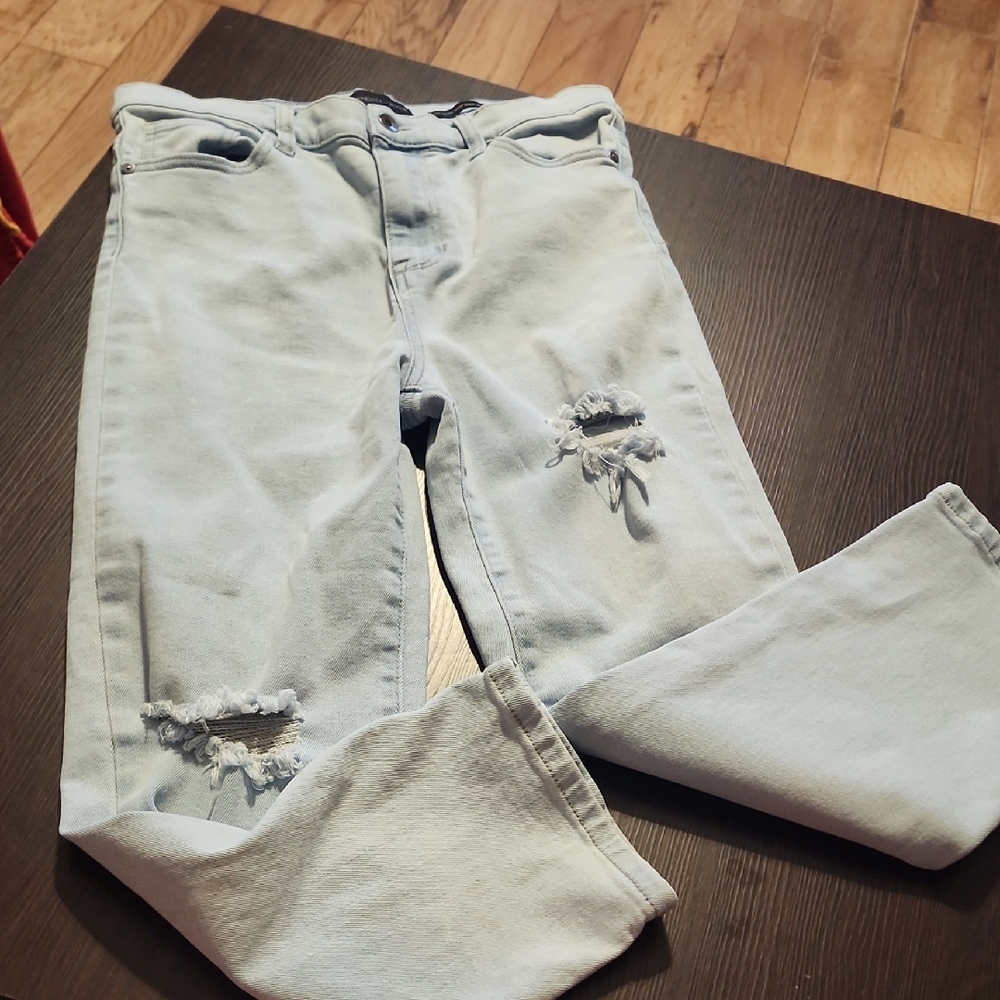 Kendall & Kylie Light Blue Ripped Skinny Jeans
